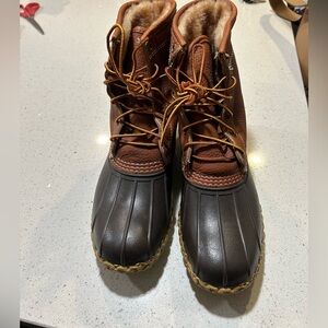 L.L. Bean Brown and Tan Winter Boots